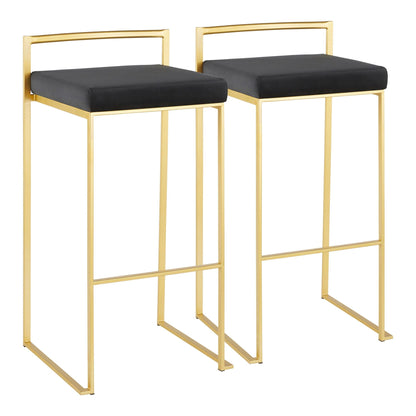 Majestic Office Furniture Stacker 30" Fixed-Height Barstool - Set of 2