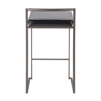 Majestic Office Furniture Stacker 26" Fixed-Height Counter Stool - Set of 2