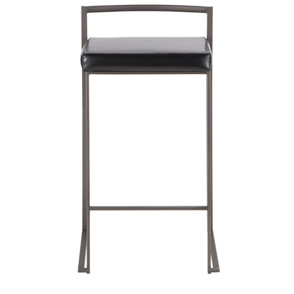 Majestic Office Furniture Stacker 26" Fixed-Height Counter Stool - Set of 2
