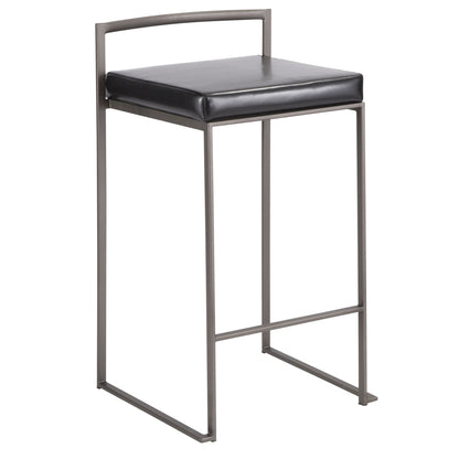 Majestic Office Furniture Stacker 26" Fixed-Height Counter Stool - Set of 2