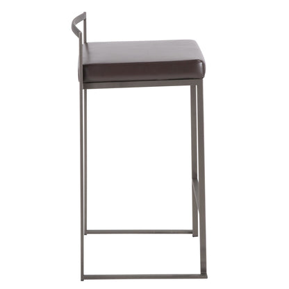 Majestic Office Furniture Stacker 26" Fixed-Height Counter Stool - Set of 2