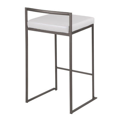 Majestic Office Furniture Stacker 26" Fixed-Height Counter Stool - Set of 2