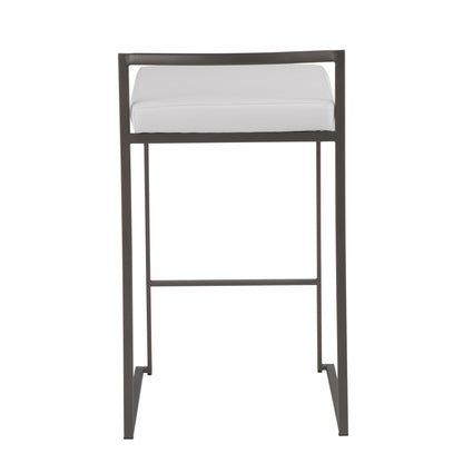 Majestic Office Furniture Stacker 26" Fixed-Height Counter Stool - Set of 2