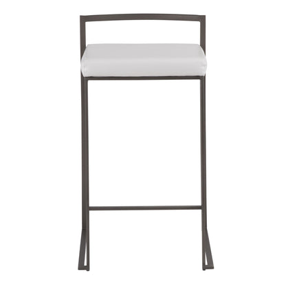 Majestic Office Furniture Stacker 26" Fixed-Height Counter Stool - Set of 2
