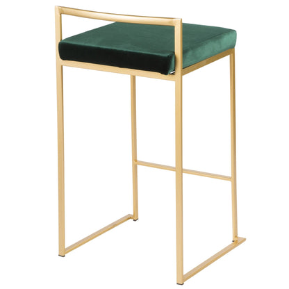 Majestic Office Furniture Stacker 26" Fixed-Height Counter Stool - Set of 2