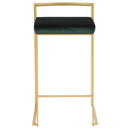 Majestic Office Furniture Stacker 26" Fixed-Height Counter Stool - Set of 2