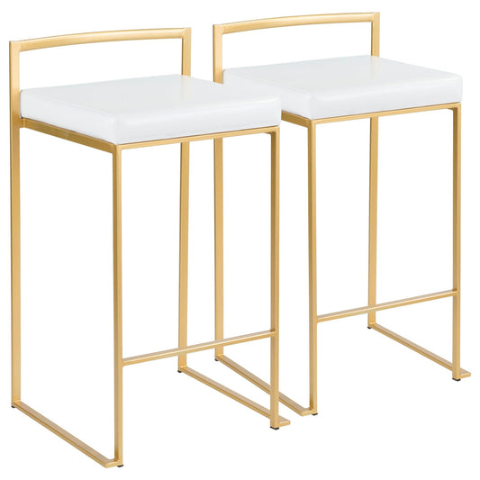 Majestic Office Furniture Stacker 26" Fixed-Height Counter Stool - Set of 2