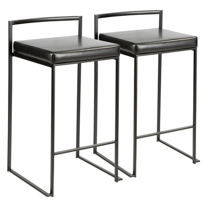 Majestic Office Furniture Stacker 26" Fixed-Height Counter Stool - Set of 2
