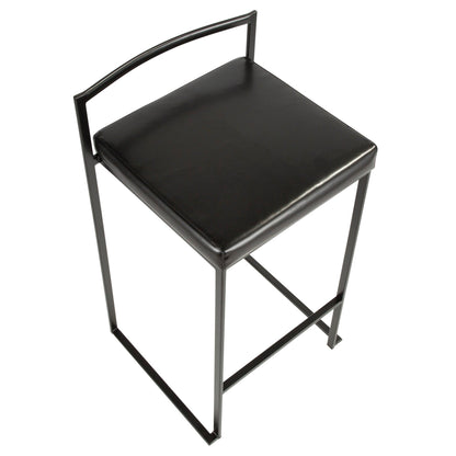 Majestic Office Furniture Stacker 26" Fixed-Height Counter Stool - Set of 2