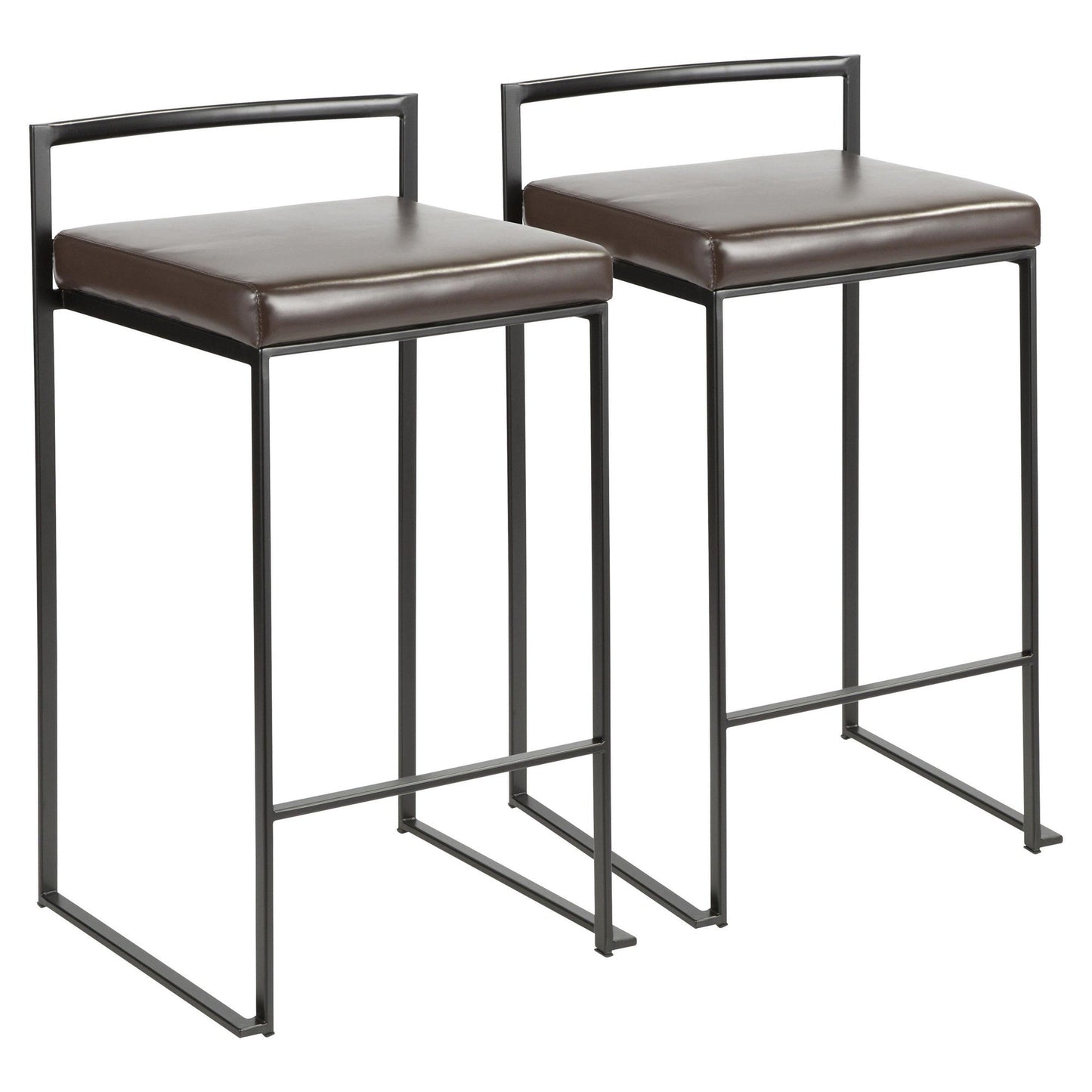 Majestic Office Furniture Stacker 26" Fixed-Height Counter Stool - Set of 2