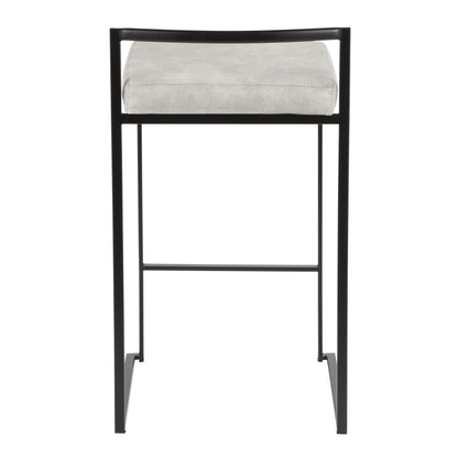 Majestic Office Furniture Stacker 26" Fixed-Height Counter Stool - Set of 2