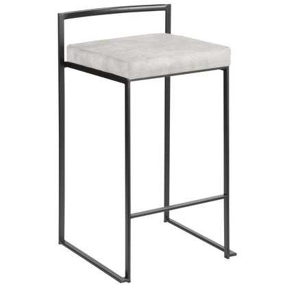 Majestic Office Furniture Stacker 26" Fixed-Height Counter Stool - Set of 2