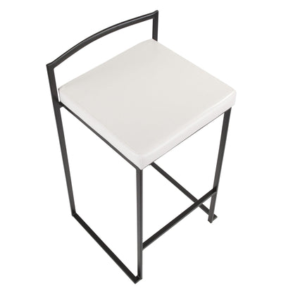 Majestic Office Furniture Stacker 26" Fixed-Height Counter Stool - Set of 2