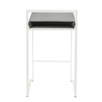 Majestic Office Furniture Stacker 26" Fixed-Height Counter Stool - Set of 2