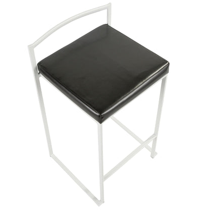 Majestic Office Furniture Stacker 26" Fixed-Height Counter Stool - Set of 2