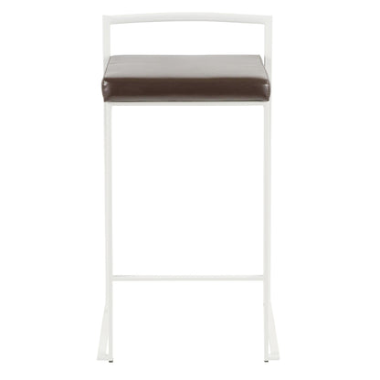 Majestic Office Furniture Stacker 26" Fixed-Height Counter Stool - Set of 2