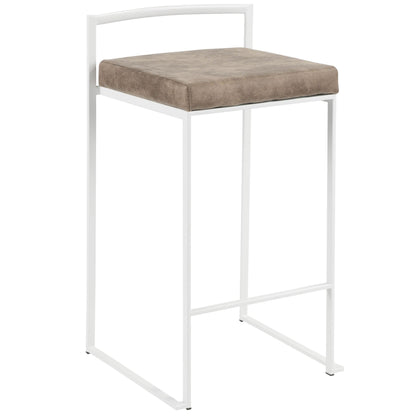 Majestic Office Furniture Stacker 26" Fixed-Height Counter Stool - Set of 2