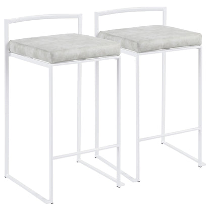 Majestic Office Furniture Stacker 26" Fixed-Height Counter Stool - Set of 2