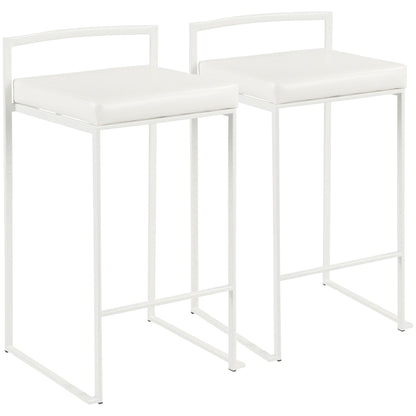 Majestic Office Furniture Stacker 26" Fixed-Height Counter Stool - Set of 2
