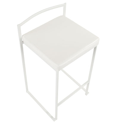 Majestic Office Furniture Stacker 26" Fixed-Height Counter Stool - Set of 2