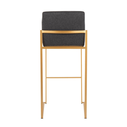 Majestic Office Furniture High Back 30" Fixed-Height Barstool - Set of 2