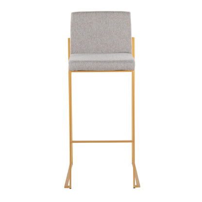 Majestic Office Furniture High Back 30" Fixed-Height Barstool - Set of 2