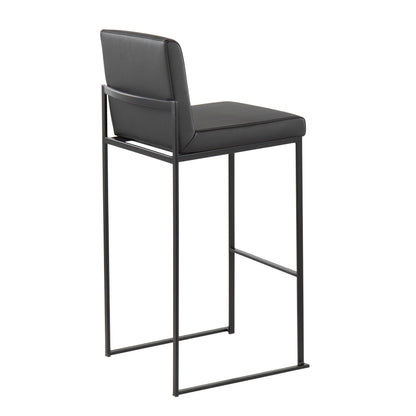 Majestic Office Furniture High Back 30" Fixed-Height Barstool - Set of 2