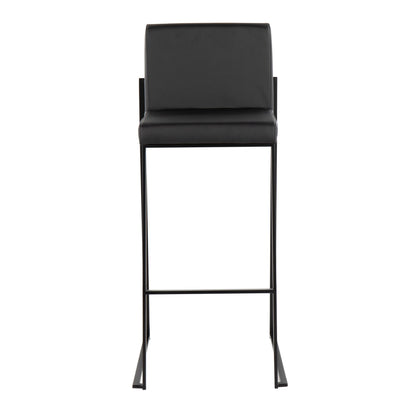 Majestic Office Furniture High Back 30" Fixed-Height Barstool - Set of 2