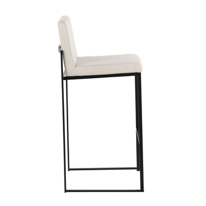Majestic Office Furniture High Back 30" Fixed-Height Barstool - Set of 2
