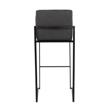 Majestic Office Furniture High Back 30" Fixed-Height Barstool - Set of 2