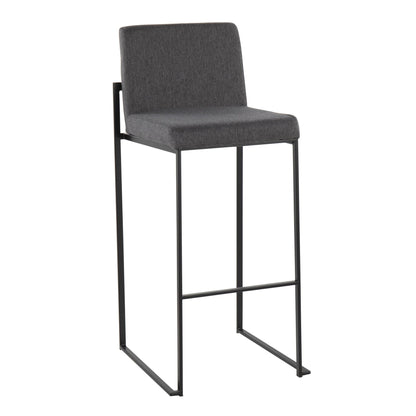Majestic Office Furniture High Back 30" Fixed-Height Barstool - Set of 2