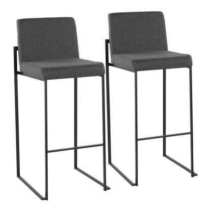 Majestic Office Furniture High Back 30" Fixed-Height Barstool - Set of 2