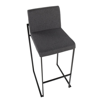Majestic Office Furniture High Back 30" Fixed-Height Barstool - Set of 2