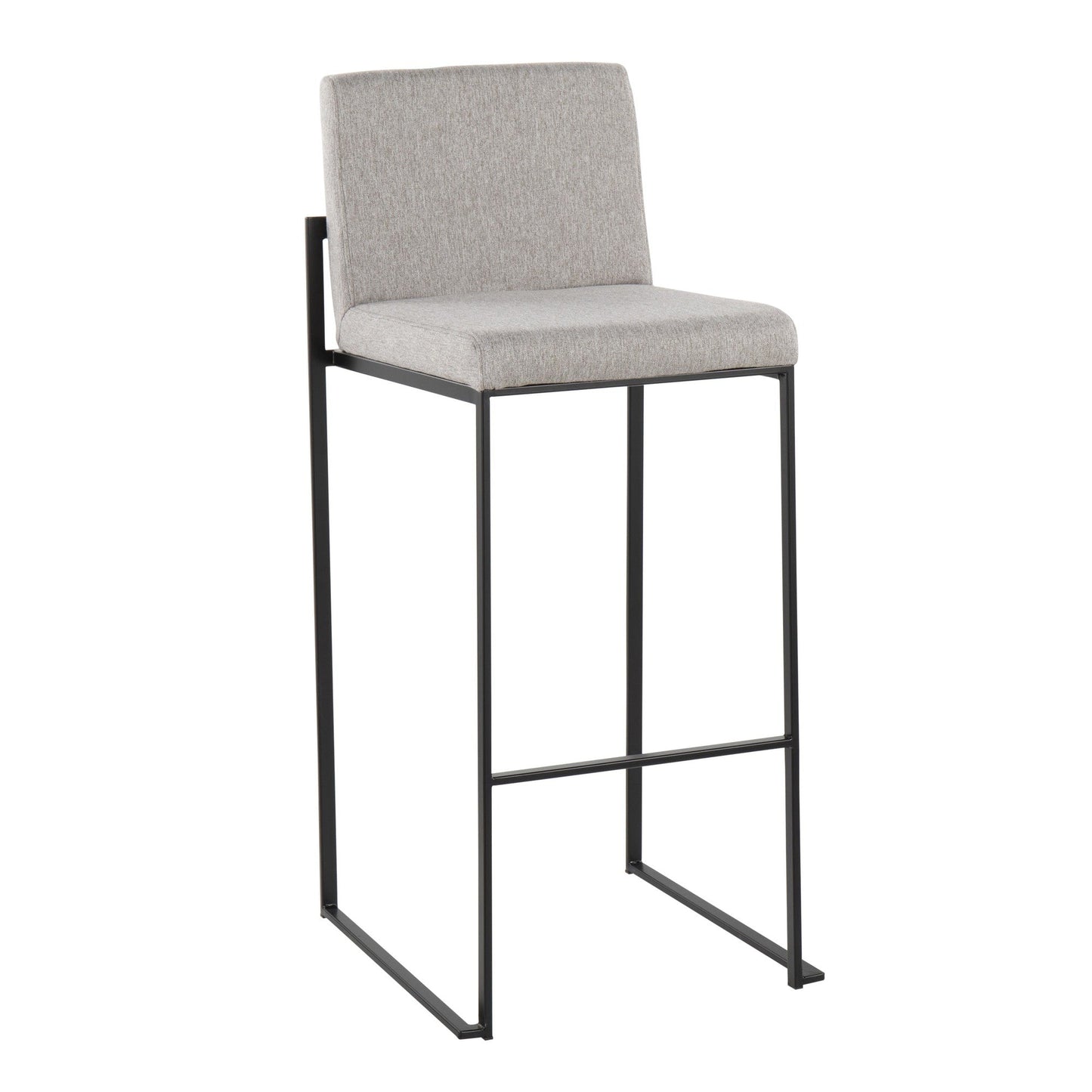 Majestic Office Furniture High Back 30" Fixed-Height Barstool - Set of 2