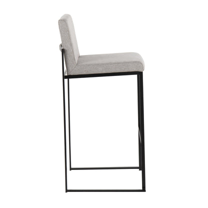 Majestic Office Furniture High Back 30" Fixed-Height Barstool - Set of 2