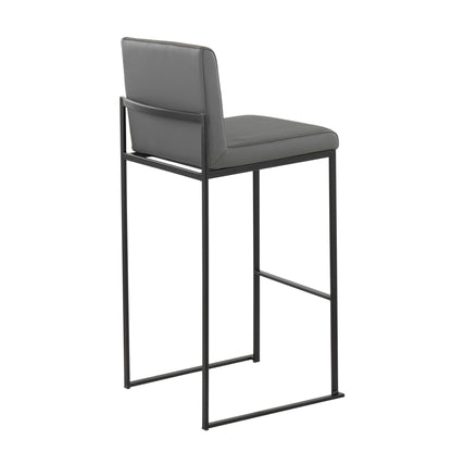 Majestic Office Furniture High Back 30" Fixed-Height Barstool - Set of 2
