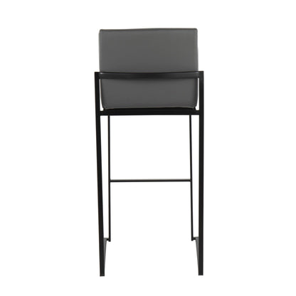Majestic Office Furniture High Back 30" Fixed-Height Barstool - Set of 2
