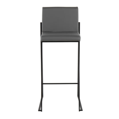 Majestic Office Furniture High Back 30" Fixed-Height Barstool - Set of 2