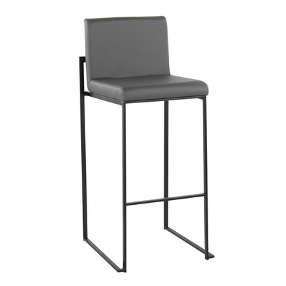 Majestic Office Furniture High Back 30" Fixed-Height Barstool - Set of 2