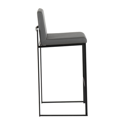 Majestic Office Furniture High Back 30" Fixed-Height Barstool - Set of 2