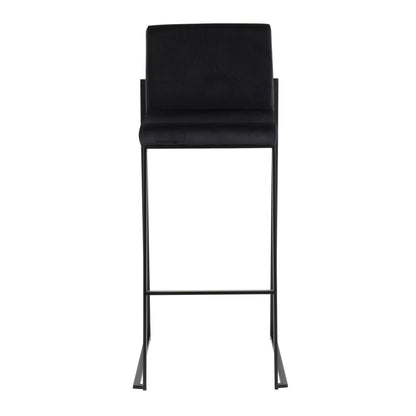Majestic Office Furniture High Back 30" Fixed-Height Barstool - Set of 2