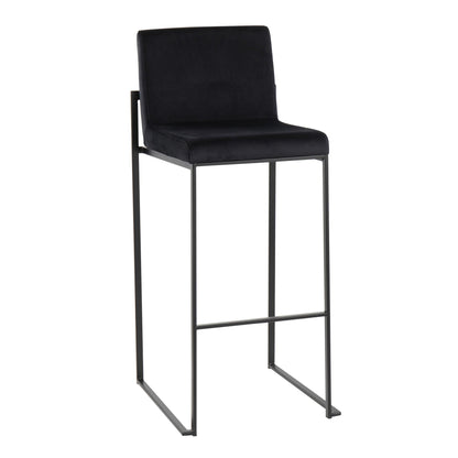 Majestic Office Furniture High Back 30" Fixed-Height Barstool - Set of 2