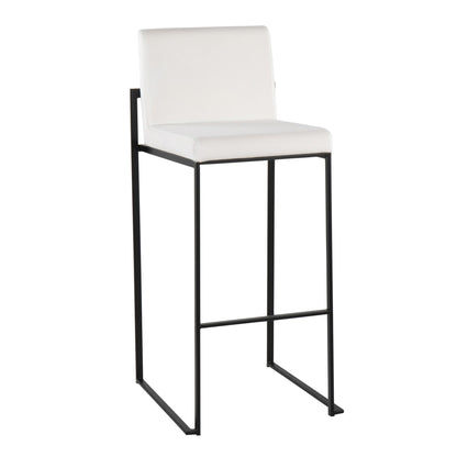 Majestic Office Furniture High Back 30" Fixed-Height Barstool - Set of 2