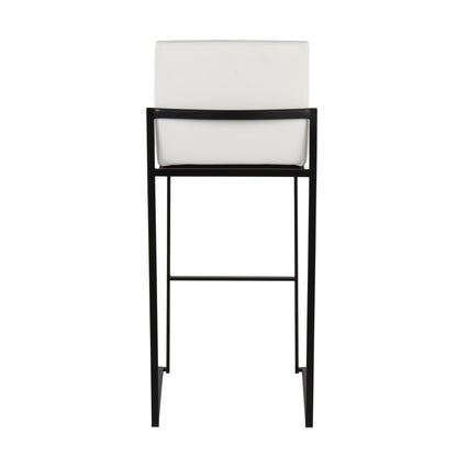 Majestic Office Furniture High Back 30" Fixed-Height Barstool - Set of 2