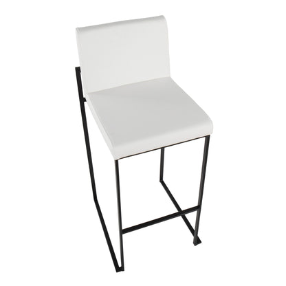 Majestic Office Furniture High Back 30" Fixed-Height Barstool - Set of 2