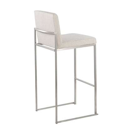 Majestic Office Furniture High Back 30" Fixed-Height Barstool - Set of 2