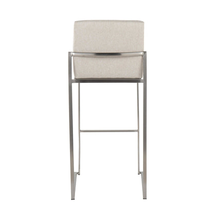 Majestic Office Furniture High Back 30" Fixed-Height Barstool - Set of 2