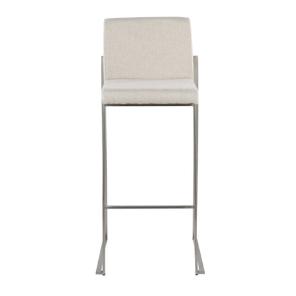 Majestic Office Furniture High Back 30" Fixed-Height Barstool - Set of 2