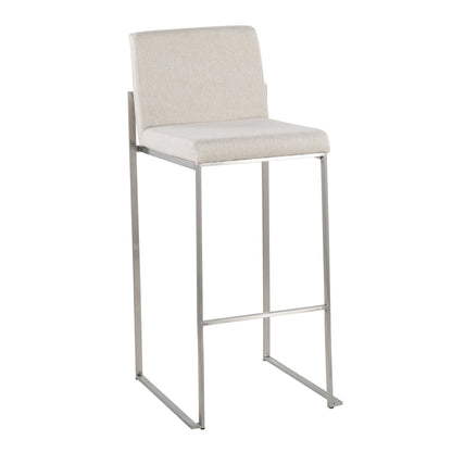 Majestic Office Furniture High Back 30" Fixed-Height Barstool - Set of 2