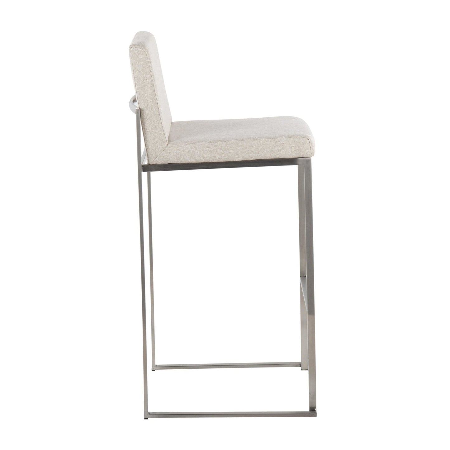 Majestic Office Furniture High Back 30" Fixed-Height Barstool - Set of 2